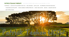 Desktop Screenshot of patrickteahantherapy.com